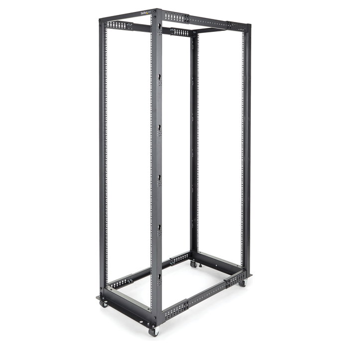 StarTech Rack de marco abierto 42U de 4 columnas con profundidad ajustable StarTech Rack de marco abierto 42U de 4 columnas con profundidad ajustable