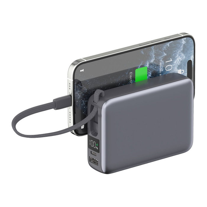 4smarts Powerbank Pocket Dual Cord 20000mAh 22.5W Gris 541626