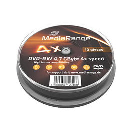 MEDIARANGE MR450 DVD-RW 4,7 GB 4x (10 piezas)