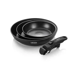 Haeger Juego de 4 piezas (sartén+mango)