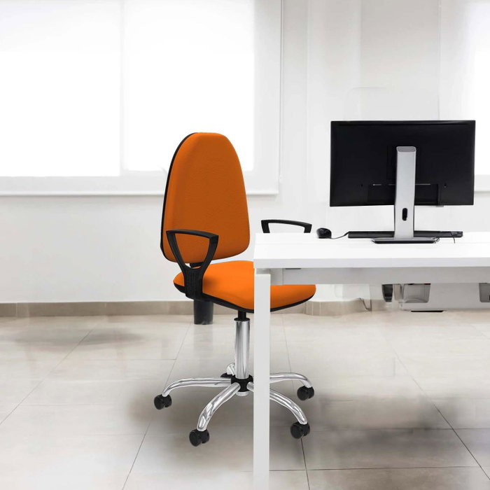 PIQUERAS Y CRESPO Silla de oficina Aýna Gris oscuro con base cromada PIQUERAS Y CRESPO Silla de oficina Aýna Gris oscuro con base cromada