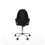 PIQUERAS Y CRESPO Silla de oficina Aýna Gris oscuro con base cromada