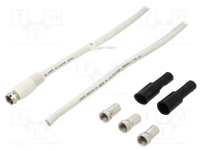 GOOBAY Cable Coaxial de 30m con Conectores F en Ambos Lados GOOBAY Cable Coaxial de 30m con Conectores F en Ambos Lados