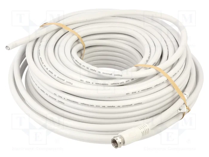 GOOBAY Cable Coaxial de 30m con Conectores F en Ambos Lados GOOBAY Cable Coaxial de 30m con Conectores F en Ambos Lados