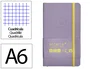 Antartik Cuaderno A6 Tapa Blanda Cuadriculado Morado y Amarillo 100 Hojas 80gr FSC