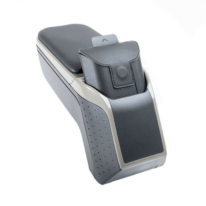 Armster Reposabrazos 2 para Skoda Fabia 2022- en Polipiel Gris