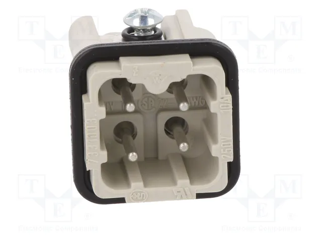 WIELAND Conector HDC macho 4 pines tamaño 3