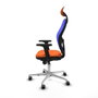 PIQUERAS Y CRESPO Silla de oficina Jorquera Naranja y Azul