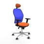 PIQUERAS Y CRESPO Silla de oficina Jorquera Naranja y Azul