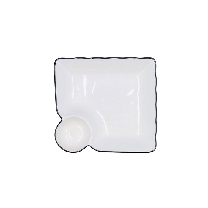 Quid Plato Dipear Gastro Black 19,5x18,5 cm (12 Unidades)