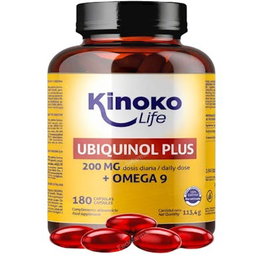 KINOKO LIFE UBIQUINOL PLUS+OMEGA 9 180 CAP