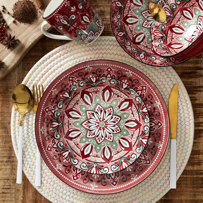 Home Deco Factory Plato Decorativo Mirage Diámetro 34 cm Poliéster