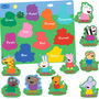 Deqube Puzzle De Madera Peppa Pig Colores Para Niños +2 Años Motricidad Fina Aprendizaje