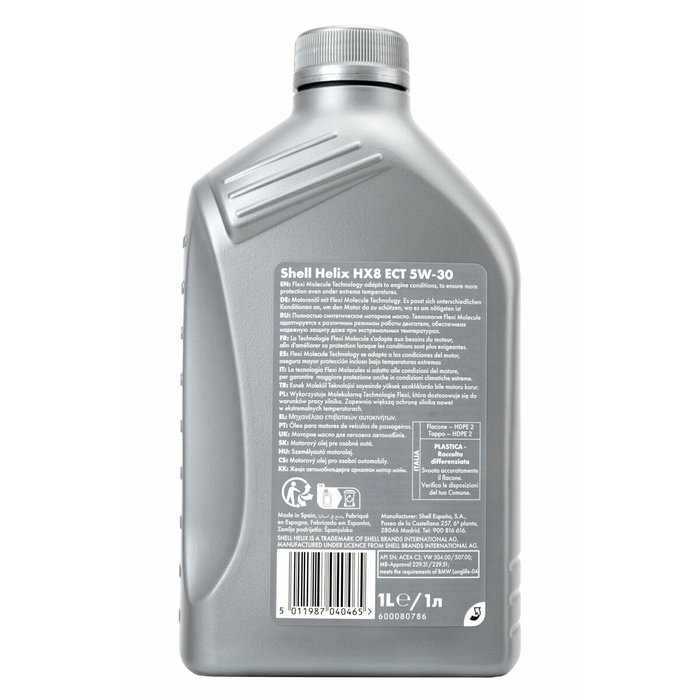 Abc Shell Helix HX8 ECT 5W-30 1L Aceite Sintético