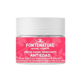 FONTENATURE Crema Facial Hidratante Antiedad 50 ml - Antiarrugas, Reafirmante con Ácido Hialurónico para Pieles Secas y Maduras