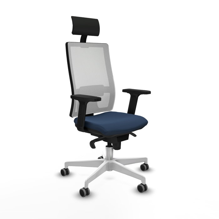 PIQUERAS Y CRESPO Silla de oficina Horna Azul marino y Blanco PIQUERAS Y CRESPO Silla de oficina Horna Azul marino y Blanco