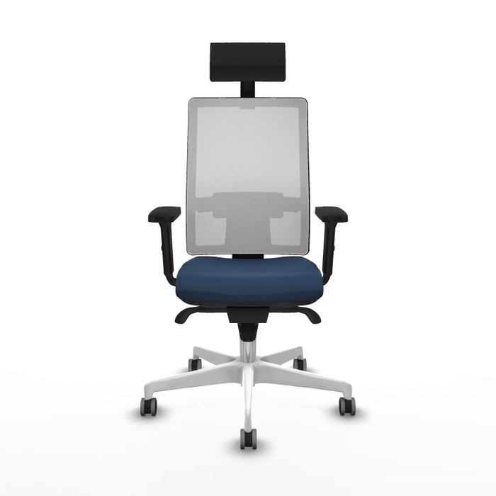 PIQUERAS Y CRESPO Silla de oficina Horna Azul marino y Blanco PIQUERAS Y CRESPO Silla de oficina Horna Azul marino y Blanco