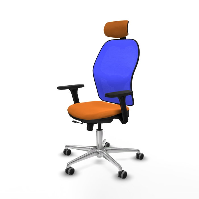 PIQUERAS Y CRESPO Silla de oficina Jorquera Naranja y Azul PIQUERAS Y CRESPO Silla de oficina Jorquera Naranja y Azul