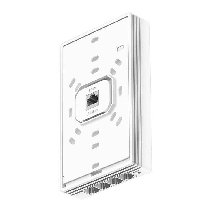 Cudy AP3000E AX3000 Punto de Acceso Wi-Fi 6 de Placa de Pared Mesh, 2976 Mbps, 2.4/5 GHz, 1x Gigabit, WPA3, Blanco