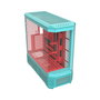 Thermaltake View 600 TG CA-11H-00FLWN-00 Torre Completa para PC, Color Menta, Cristal Templado, RGB Multi, Soporta ATX/EATX, 3 Ventiladores Incluidos