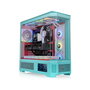 Thermaltake View 600 TG CA-11H-00FLWN-00 Torre Completa para PC, Color Menta, Cristal Templado, RGB Multi, Soporta ATX/EATX, 3 Ventiladores Incluidos