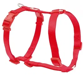 Freedog Arnés Nylon Basic Rojo 15 mm 30-50 cm para Perros Ajustable