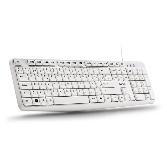 NGS Heritage Teclado Blanco QWERTY Español USB