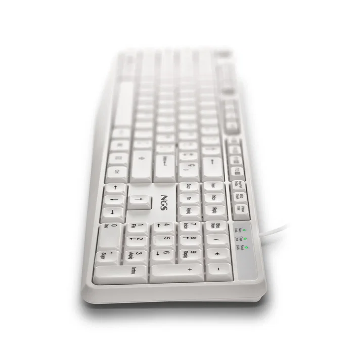NGS Heritage Teclado Blanco QWERTY Español USB
