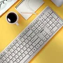 NGS Heritage Teclado Blanco QWERTY Español USB
