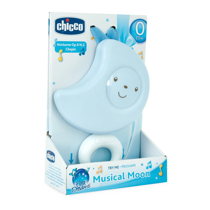 Chicco Luna Musical Caja Musical para Bebés con Melodías Suaves, Azul, +0 Meses Chicco Luna Musical Caja Musical para Bebés con Melodías Suaves, Azul, +0 Meses