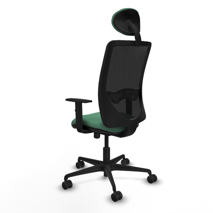 PIQUERAS Y CRESPO Silla de oficina Zulema Verde esmeralda y Negro