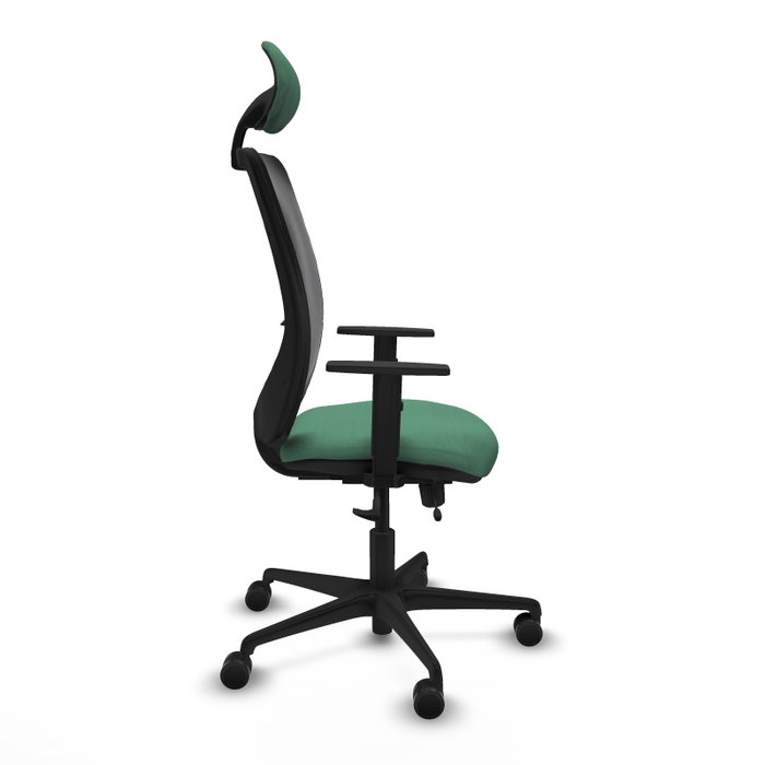 PIQUERAS Y CRESPO Silla de oficina Zulema Verde esmeralda y Negro