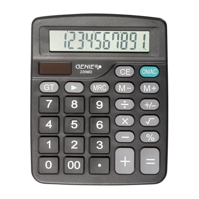 GENIE Basic 220 MD Calculadora de 10 dígitos GENIE Basic 220 MD Calculadora de 10 dígitos