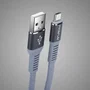 Blade Gaming FT0025 Cable USB 2.0 A Macho a Micro USB B Macho 3m Azul Trenzado Premium para PS4 y Carga/Transferencia de Datos
