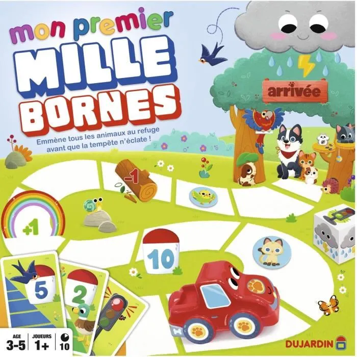 Dujardin Mi primer Mille Bornes - Juego de mesa - A partir de 3 años - DUJ3701656100683 Dujardin Mi primer Mille Bornes - Juego de mesa - A partir de 3 años - DUJ3701656100683
