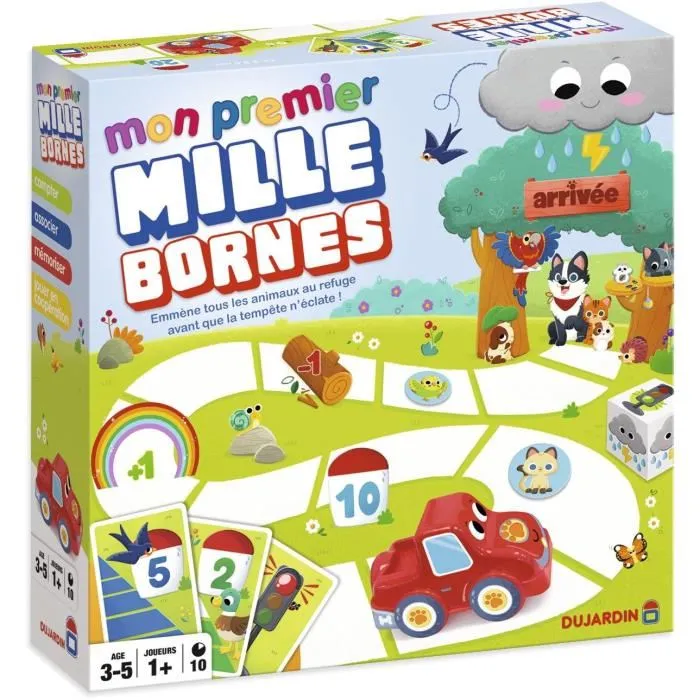Dujardin Mi primer Mille Bornes - Juego de mesa - A partir de 3 años - DUJ3701656100683 Dujardin Mi primer Mille Bornes - Juego de mesa - A partir de 3 años - DUJ3701656100683