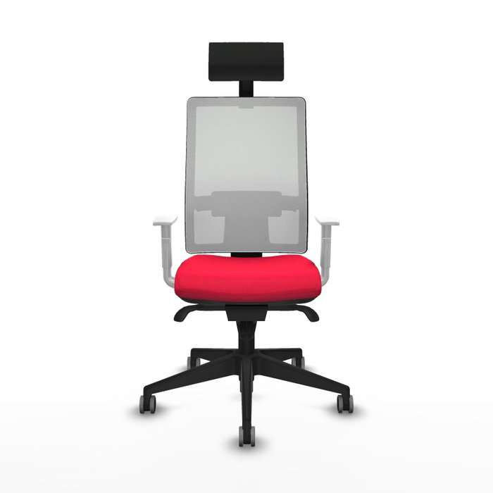 PIQUERAS Y CRESPO Silla de oficina Horna con mecanismo Sincro, Rojo y Blanco PIQUERAS Y CRESPO Silla de oficina Horna con mecanismo Sincro, Rojo y Blanco