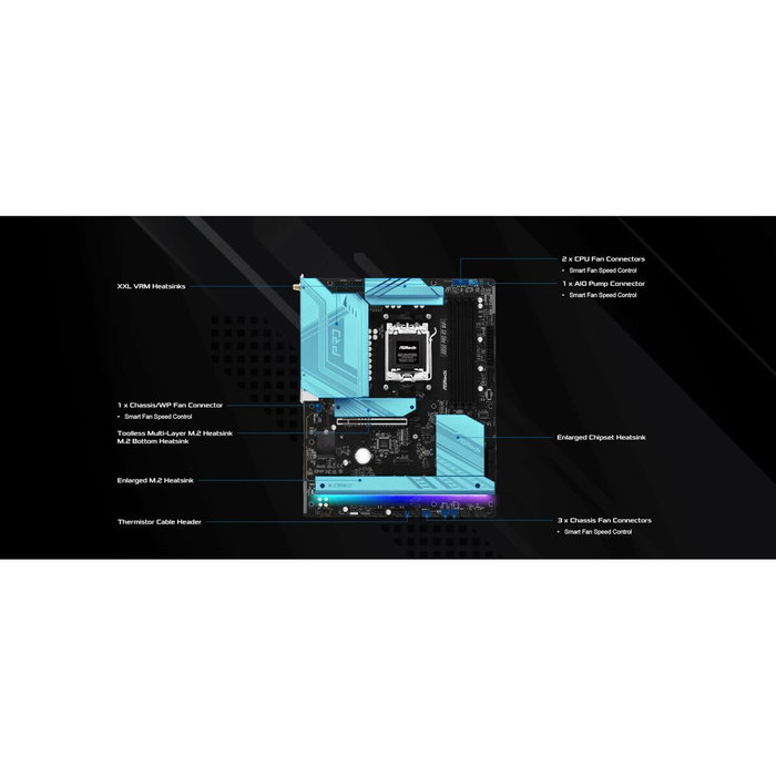 ASRock B850 Pro RS WiFi AM5 DDR5 ATX ASRock B850 Pro RS WiFi AM5 DDR5 ATX
