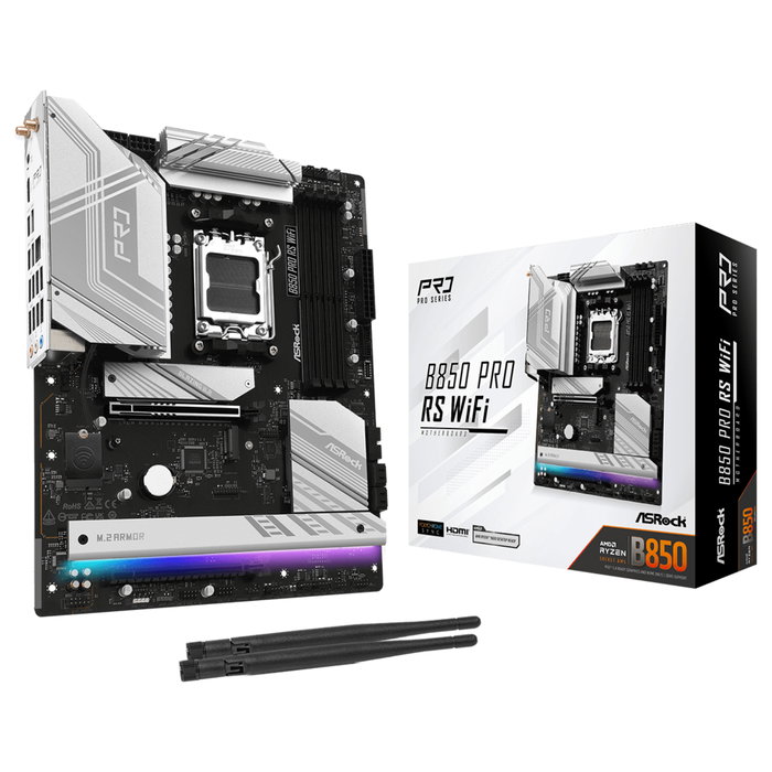 ASRock B850 Pro RS WiFi AM5 DDR5 ATX ASRock B850 Pro RS WiFi AM5 DDR5 ATX