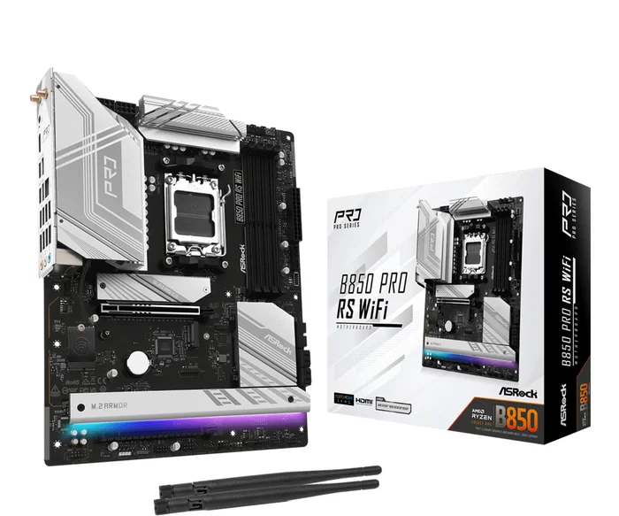 ASRock B850 Pro RS WiFi ATX DDR5 AM5 ASRock B850 Pro RS WiFi ATX DDR5 AM5