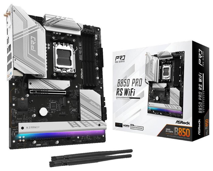 ASRock B850 Pro RS WiFi AM5 DDR5 ATX ASRock B850 Pro RS WiFi AM5 DDR5 ATX