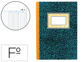 Liderpapel Cuaderno Folio Cartone 100 Hojas Cuentas Corrientes Debe Haber Y Saldo