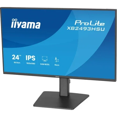 Iiyama XB2493HSU-B1 Monitor 23.8" 1920x1080 Full HD LED IPS, Altura Ajustable, HDMI, DisplayPort, USB Iiyama XB2493HSU-B1 Monitor 23.8" 1920x1080 Full HD LED IPS, Altura Ajustable, HDMI, DisplayPort, USB