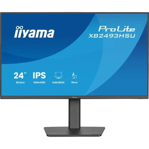 Iiyama XB2493HSU-B1 Monitor 23.8" 1920x1080 Full HD LED IPS, Altura Ajustable, HDMI, DisplayPort, USB Iiyama XB2493HSU-B1 Monitor 23.8" 1920x1080 Full HD LED IPS, Altura Ajustable, HDMI, DisplayPort, USB