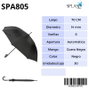 SPLASH BY AVANT Paraguas splash cab golf liso negro mango cuero