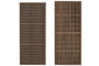 DKD Home Decor Panel Decorativo de Madera Letras Imprenta Marrón