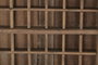 DKD Home Decor Panel Decorativo de Madera Letras Imprenta Marrón