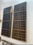 DKD Home Decor Panel Decorativo de Madera Letras Imprenta Marrón