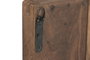 DKD Home Decor Panel Decorativo de Madera Letras Imprenta Marrón