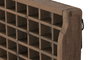 DKD Home Decor Panel Decorativo de Madera Letras Imprenta Marrón